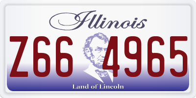 IL license plate Z664965