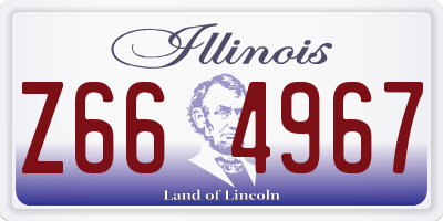 IL license plate Z664967