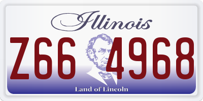 IL license plate Z664968