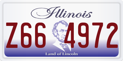 IL license plate Z664972