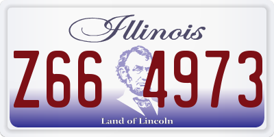 IL license plate Z664973