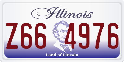IL license plate Z664976