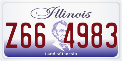 IL license plate Z664983