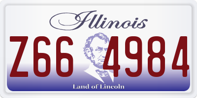IL license plate Z664984