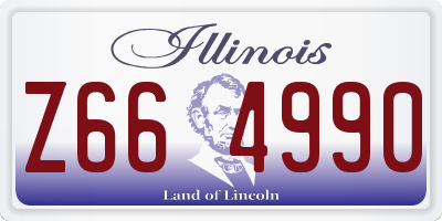 IL license plate Z664990