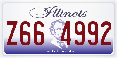 IL license plate Z664992