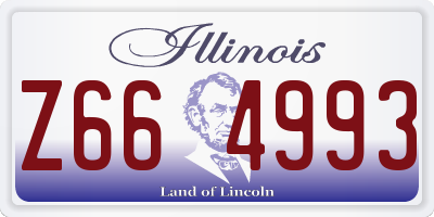 IL license plate Z664993