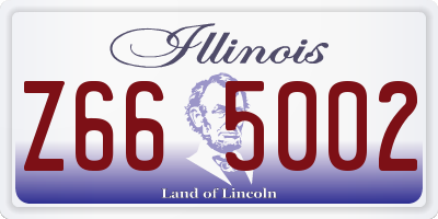 IL license plate Z665002