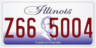 IL license plate Z665004