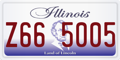 IL license plate Z665005