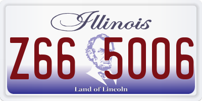 IL license plate Z665006