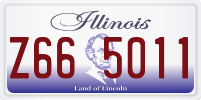 IL license plate Z665011