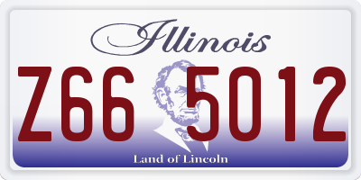 IL license plate Z665012