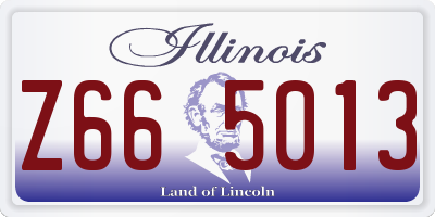 IL license plate Z665013