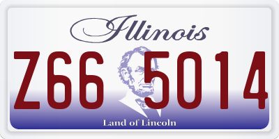IL license plate Z665014