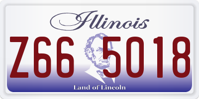 IL license plate Z665018