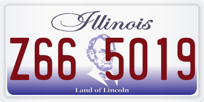 IL license plate Z665019