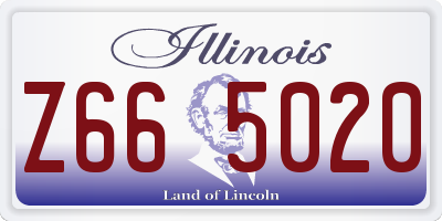 IL license plate Z665020
