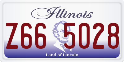 IL license plate Z665028