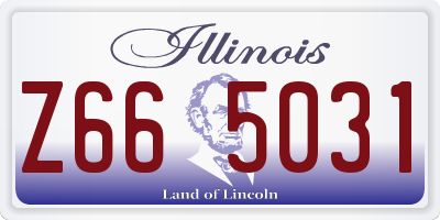 IL license plate Z665031