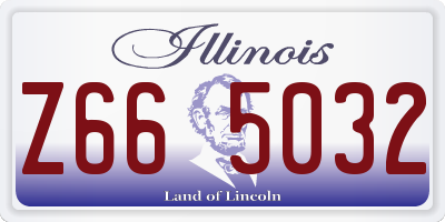 IL license plate Z665032