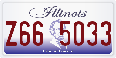 IL license plate Z665033