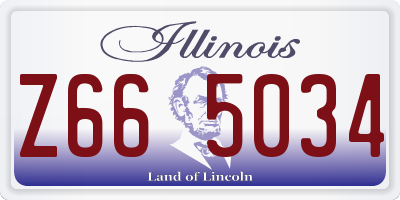 IL license plate Z665034