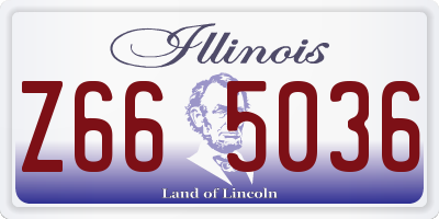 IL license plate Z665036