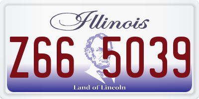 IL license plate Z665039