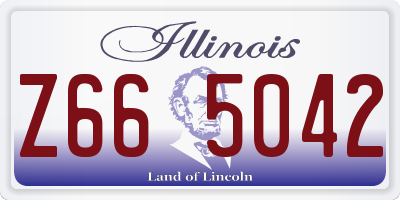 IL license plate Z665042
