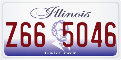 IL license plate Z665046