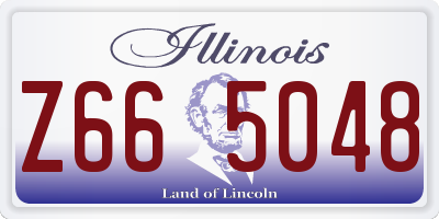 IL license plate Z665048