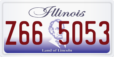 IL license plate Z665053