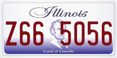 IL license plate Z665056