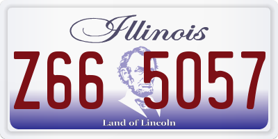 IL license plate Z665057