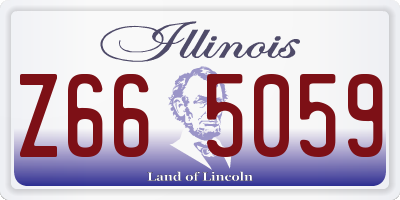 IL license plate Z665059