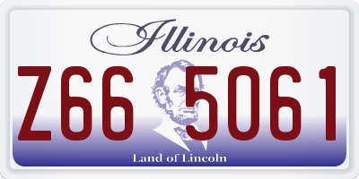 IL license plate Z665061