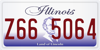 IL license plate Z665064