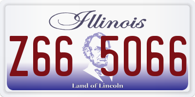 IL license plate Z665066