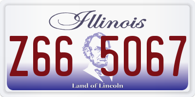 IL license plate Z665067