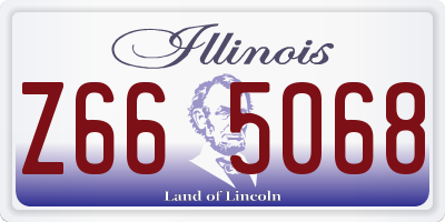 IL license plate Z665068