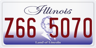 IL license plate Z665070