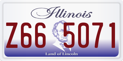 IL license plate Z665071