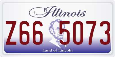 IL license plate Z665073