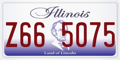 IL license plate Z665075