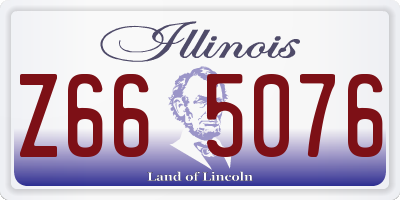 IL license plate Z665076