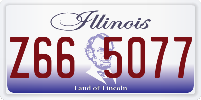 IL license plate Z665077