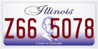 IL license plate Z665078