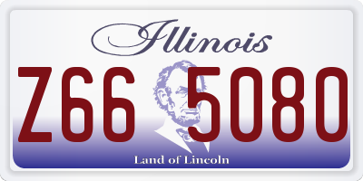 IL license plate Z665080