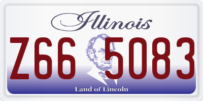 IL license plate Z665083